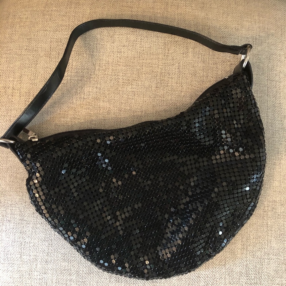 Black sequin purse, never used
